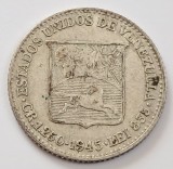 Venezuela , &frac14; Bolivar 1945