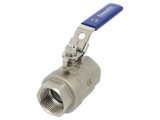 Supapă cu bilă Oțel AISI 316 PTFE 115mm PNEUMAT