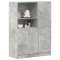 vidaXL Set dulap de bucătărie 2 piese Lemn prelucrat gri beton 3324145