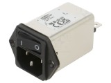 Conector Alimentare AC SCHAFFNER FN9264-4-06 4A 250VAC Soclu Tată 1-2,5mm