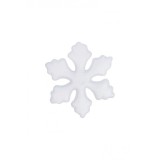 Figurina fulg de nea pentru activitati crafts,polistiren,5 bucati set,4 cm