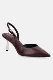 Aldo stilettos de piele JEANNY culoarea roșu, 14116812