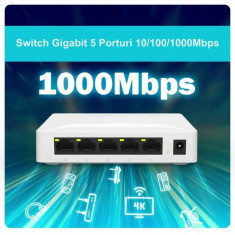Switch Gigabit 5 Porturi 10/100/1000Mbps Pix-Link GS05
