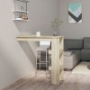 Masă Bar Perete Stejar Sonoma 102x45x103.5cm Lemn Compozit, Bucătărie/Living, Depozitare Sticle