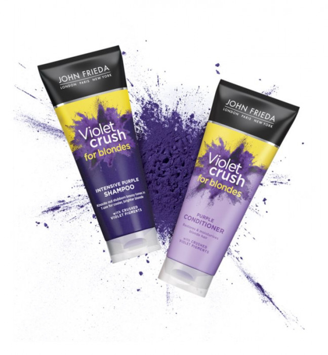 Sampon nuantator pentru par blond John Frieda Violet Crush Purple Shampoo 250 Ml