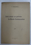 STIRI NOUA CU PRIVIRE LA RADU CANTACUZINO de V. MIHORDEA , 1936