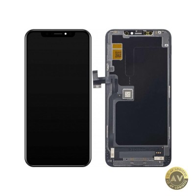 Display cu Touchscreen JK pentru Apple iPhone 11 Pro Max cu Rama Versiune LCD In-Cell Negru foto