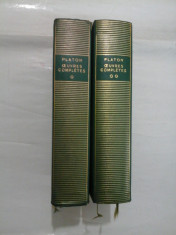 PLATON - OEUVRES COMPLETES (OPERE COMPLETE) vol. I ; vol. II ( Pleiade) foto