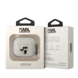 Cumpara ieftin Husa Karl Lagerfeld 3D Choupette and Karl pentru Airpods 3 White