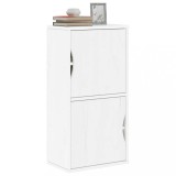 vidaXL Dulap lateral &bdquo;ODDA&rdquo; alb 40x24x79 cm, lemn masiv de pin