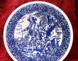 APLICA FARFURIE CERAMICA DELFT DECOR SEMNAT VAN DYCK CAROL I LA VANATOARE 34 CM