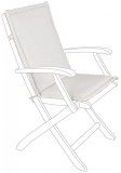 Cumpara ieftin Set 2 perne scaune gradina textil crem 45 x 94 x 3 cm