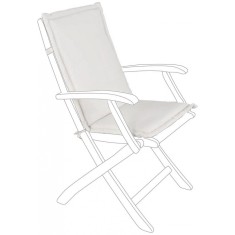 Set 2 perne scaune gradina textil crem 45 x 94 x 3 cm