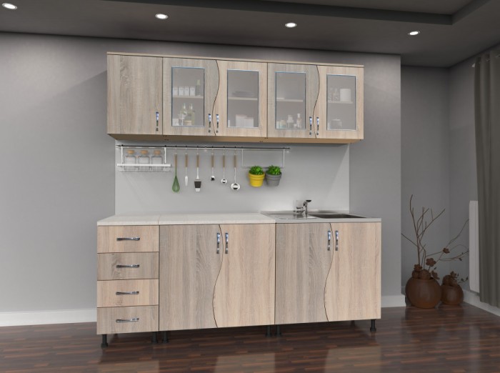 Bucatarie CIP S 2m, Sonoma + Trufe