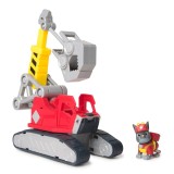PATRULA CATELUSILOR RUBBLE SI ECHIPA SET VEHICUL EXCAVATOR SI FIGURINA CHARGER