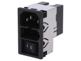 Conector Alimentare AC 2A 250VAC IEC 60320 KMF