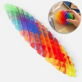 Jucărie Anti-Stres Fidget Vierme Curcubeu 11-26cm, CMCLASS