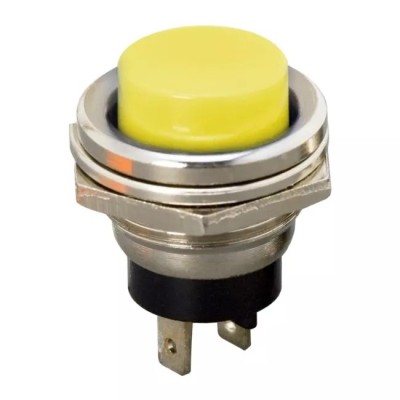 Buton OFF-(ON) fara retinere 1 circuit 2A 250V galben foto