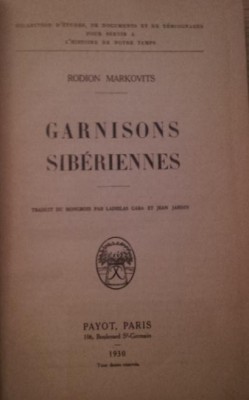 GARNISONS SIBERIENNES foto