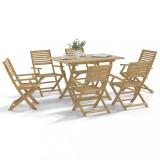 vidaXL Set mobilier de grădină, 7 piese, lemn masiv de acacia 3295000