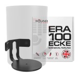 Suport de colț pentru perete ERA100 pentru difuzoare plate, unic &ndash; Negru