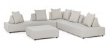 Cumpara ieftin Set mobilier gradina bej Piper 200x90x32 cm