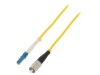 Patch Cord Fibră Optică FC/UPC-LC/UPC 3m 9/125um, QOLTEC