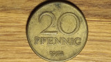 RDG DDR Germania republica democrata -moneda de colectie- 20 pfennig 1974 A - XF, Europa