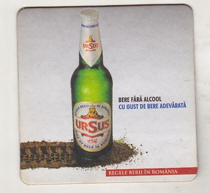 bnk div Suport de carton pentru halba/pahar bere - coaster - Ursus