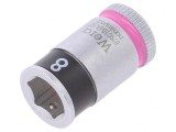 Tubulară HEX 8mm 1/4 23mm Oțel Crom-Vanadium