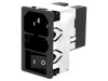 Conector Alimentare AC Soclu Tată 6A 250VAC IEC 60320