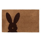 Cumpara ieftin Covoras intrare casa fibre cocos negru maro Iepuras 75x45x1 cm
