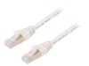 Patch Cord Ethernet Cat.6a S/FTP Alb 1m