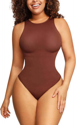 Costum pentru femei Tummy Control - Shapewear Racerback Top Imbracaminte Seamles foto