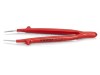 Pensetă 150mm cu v&acirc;rf ascuțit izolat, KNIPEX