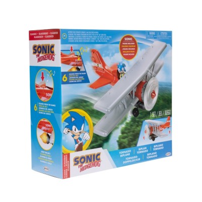Nintendo Sonic - Set de joaca avion cu lumini si sunete, figurina Sonic inclusa foto