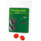 TALOKA - 2 BRAZILIAN BALLS STRAWBERRY &amp; CHERRY INTIMATE GEL