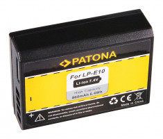 Acumulator Patona LP-E10 860mAh replace Canon EOS-1089 foto