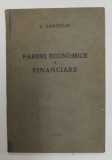 PARERI ECONOMICE SI FINANCIARE de C . GAROFLID , 1926