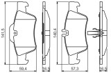 BOSCH 0 986 495 248 set placute frana,frana disc