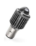 Bec LED BA20D (H6) pentru far moto, Atv, scuter, putere 15W, luminozitate 1200 Lm, 12V BA20D-15W