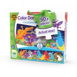 Puzzle Lung De Podea - Dinozauri Colorati, The Learning Journey