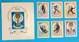 TIMBRE ROMANIA LP627+628/1966 C.M.de fotbal -ANGLIA serie simplă +coliță -MNH