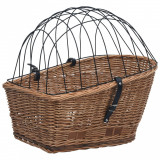 Cos portbagaj bicicleta cu capac 55x31x36 cm, rachita naturala GartenMobel Dekor, vidaXL