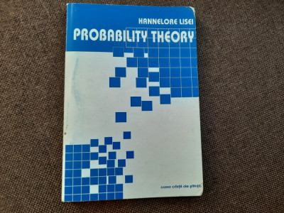 Probability theory / TEORIA PROBABILITATII Hannelore Lisei AUTOGRAF foto