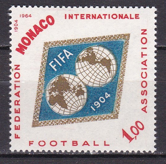 Monaco 1964 sport fotbal MI 794 MNH