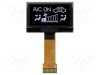 Ecran OLED grafic 1,54&quot; 128x64 RAYSTAR OPTRONICS - Dimensiune 42,04x27,22x1,41mm albă