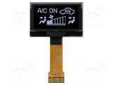 Ecran OLED grafic 1,54&quot; 128x64 RAYSTAR OPTRONICS - Dimensiune 42,04x27,22x1,41mm albă