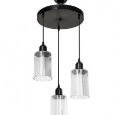 Lustra Siyah, ASZ.1488, Squid Lighting, 30x68 cm, 20W, negru