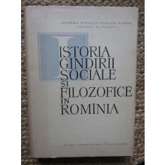 C I GULIAN - ISTORIA GANDIRII SOCIALE SI FILOZOFICE IN ROMANIA